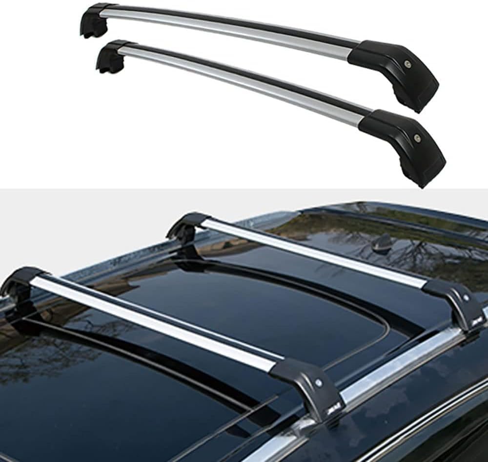 Auto Dachträger für MINI Countryman F60 2017-2023,Hochwertig Aluminium LastenträGer Querträger,Hochstabile Dachgepäckträger RelingträGer ZubehöR,B Black and Silver Auto Dachträger für MINI Countryman F60 2017-2023,Hochwertig Aluminium LastenträGer Querträger,Hochstabile Dachgepäckträger RelingträGer ZubehöR,B Black and Silver von HIENHD