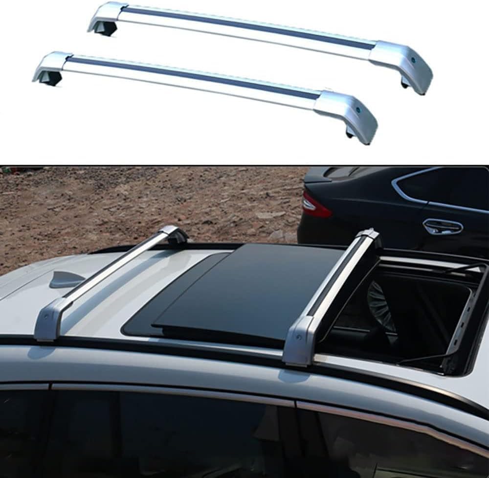 Auto Dachträger für Subaru Crosstrek 2013-2017,Hochwertig Aluminium LastenträGer Querträger,Hochstabile Dachgepäckträger RelingträGer ZubehöR,C Silver Auto Dachträger für Subaru Crosstrek 2013-2017,Hochwertig Aluminium LastenträGer Querträger,Hochstabile Dachgepäckträger RelingträGer ZubehöR,C Silver von HIENHD