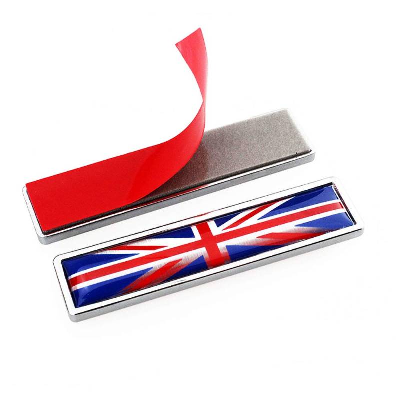 1 Para Britische Flagge Metall Auto Body Logo Auto Motorrad Persönlichkeit Dekoration Aufkleber Emblem Abzeichen von HIGGER