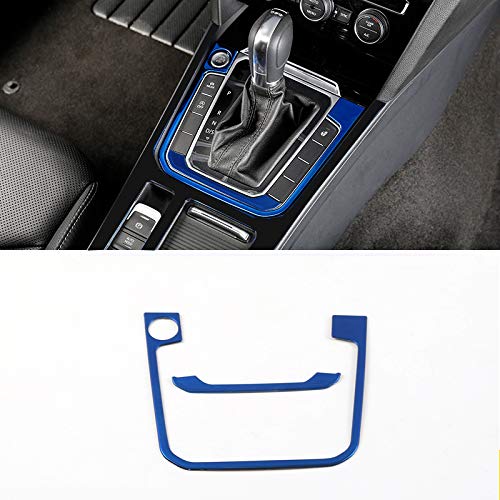 HIGH FLYING für Arteon 2017-2021 / Passat B8 2015-2021 Interieur Mittelkonsole Schalthebel Interieurleisten 2 Stück Edelstahl (Blau) von HIGH FLYING