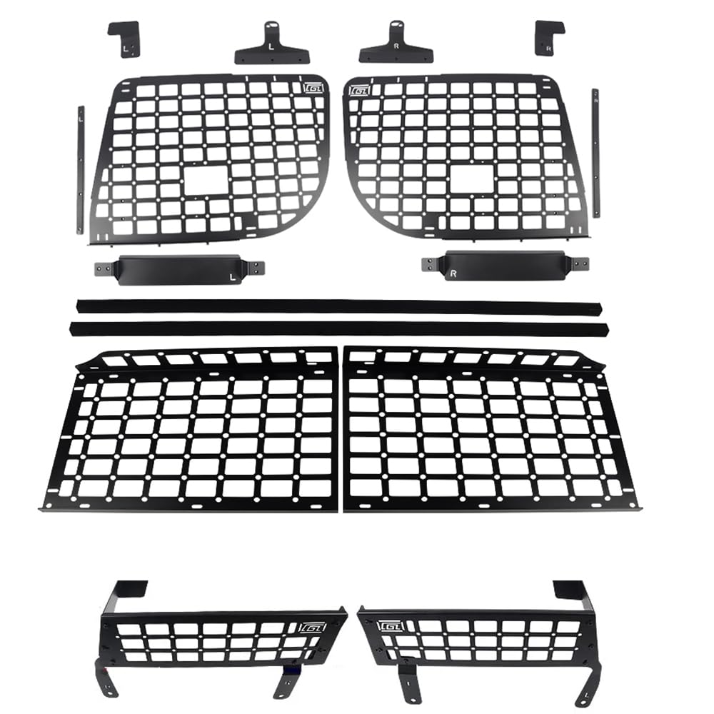 für G Klasse W463 1990-2017 Gepäcknetz Stauraum Kofferraum Metall (Kompletter Bausatz) von HIGH FLYING