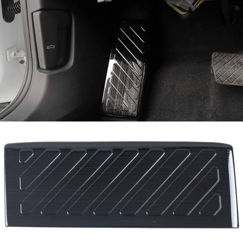 für Golf 8 Mk8 2020-2023 Interieur Auto Zubehör Cover Dekor Edelstahl Schwarz Gebürstet (Fußpedale) von HIGH FLYING