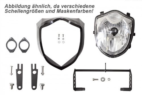 HIGHSIDER BA1 Scheinwerfer Set 47-49-50-52-54mm Carbonlook E-geprüft von HIGHSIDER