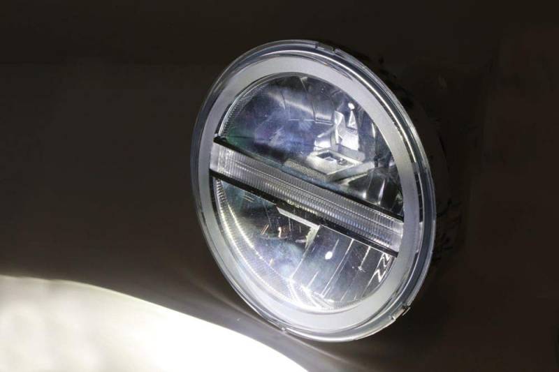 HIGHSIDER LED Hauptscheinwerfereinsatz TYP 6 mit TFL, rund, 5 3/4 Zoll verchromt von HIGHSIDER