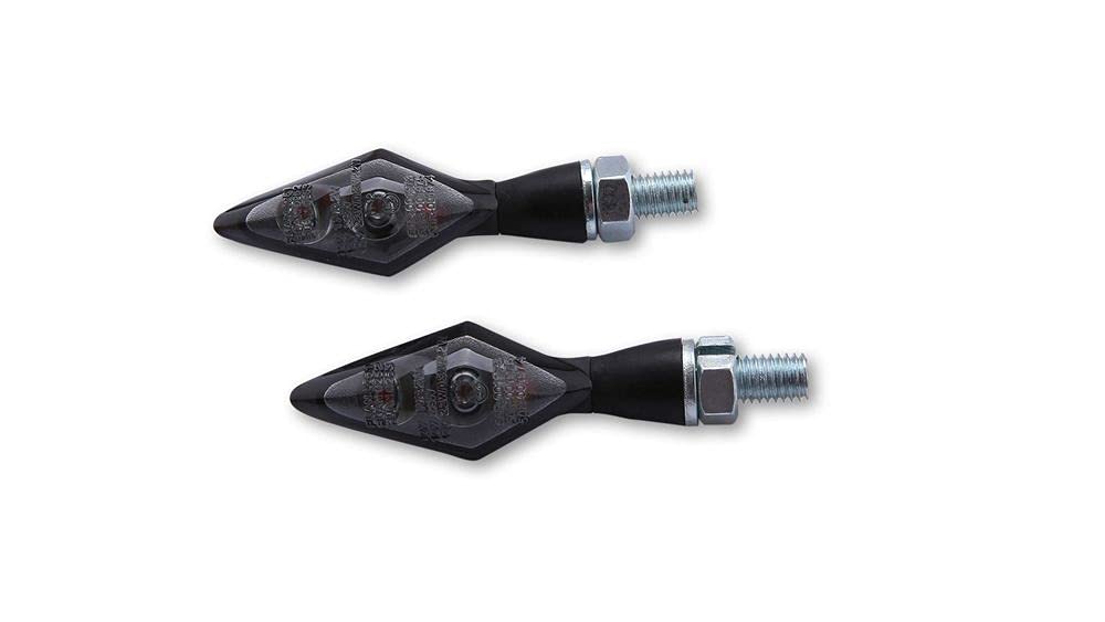 HIGHSIDER LED Rück-, Bremslicht, Blinker Einheit PEN HEAD DOUBLE, schwarz, getönt von HIGHSIDER