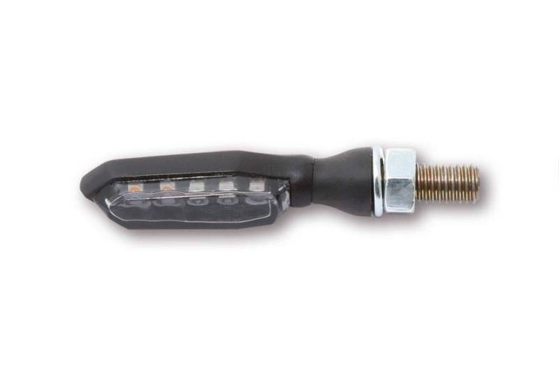 HIGHSIDER LED Rück-, Bremslicht, Blinker Einheit SONIC-X1, schwarz, getönt von HIGHSIDER