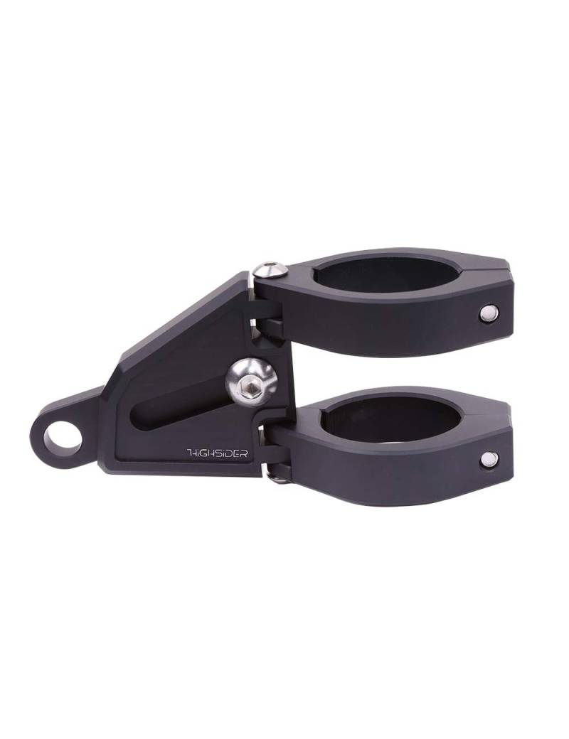 HIGHSIDER Motorrad CNC Alu Lampenhalter-Set Extend Ø 38-41 mm, schwarz von HIGHSIDER