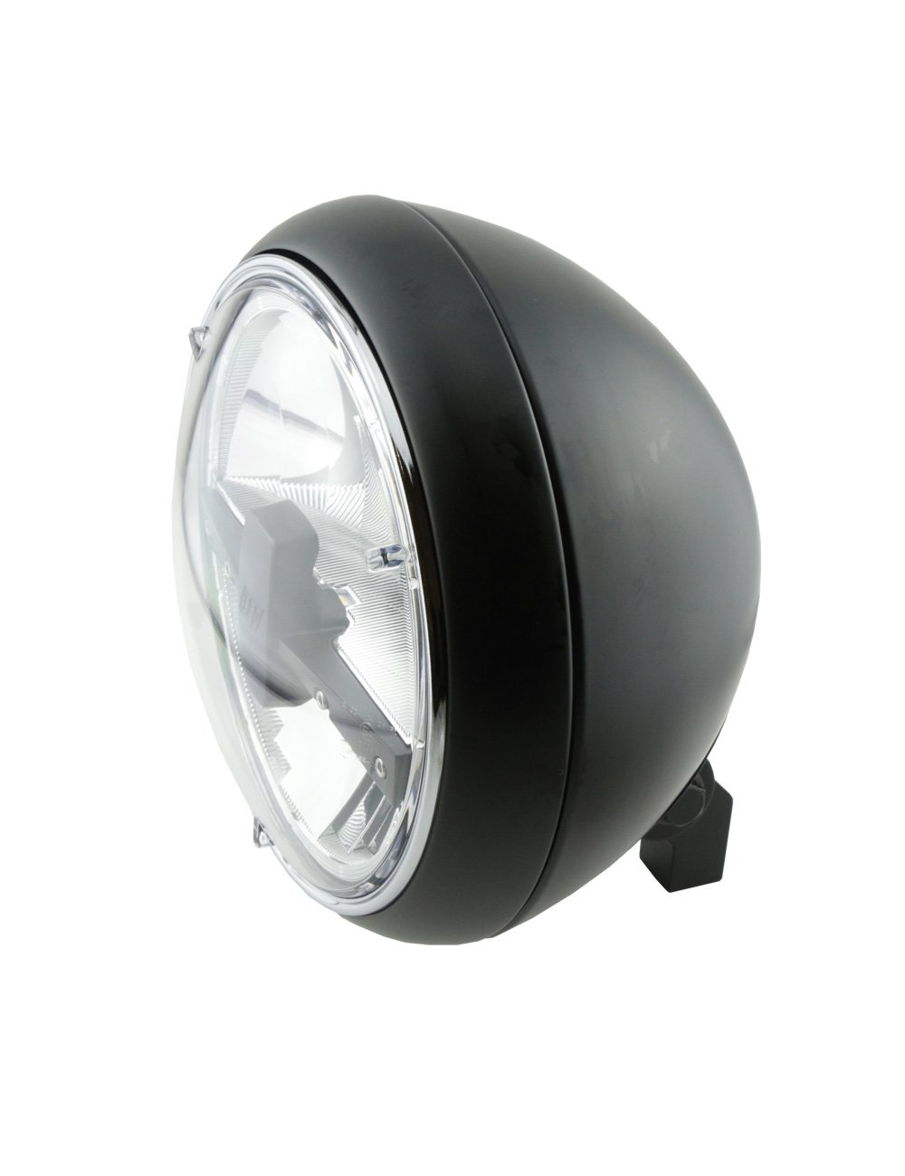 HIGHSIDER Yuma 2 Typ 3 Motorrad 7 Zoll LED-Scheinwerfer, E- geprüft (Schwarz) von HIGHSIDER