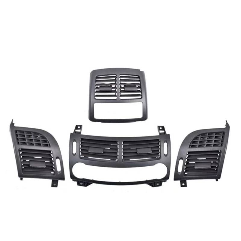 Auto Klimaanlage Grill Für E-Klasse Für W211 2003-2008 Auto AC Vorne Links Rechts Mitte Hinten Klimaanlage Vent Grille Panel Abdeckung Vollen Satz(Dark Gray 4PCS Set) von HIIAW