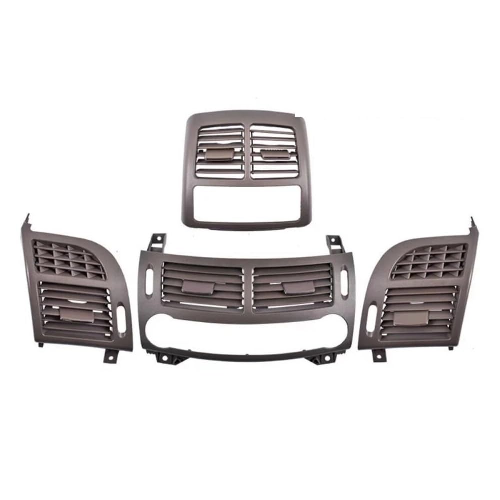 Auto Klimaanlage Grill Für E-Klasse Für W211 2003-2008 Auto AC Vorne Links Rechts Mitte Hinten Klimaanlage Vent Grille Panel Abdeckung Vollen Satz(Yellow 4PCS Set) von HIIAW