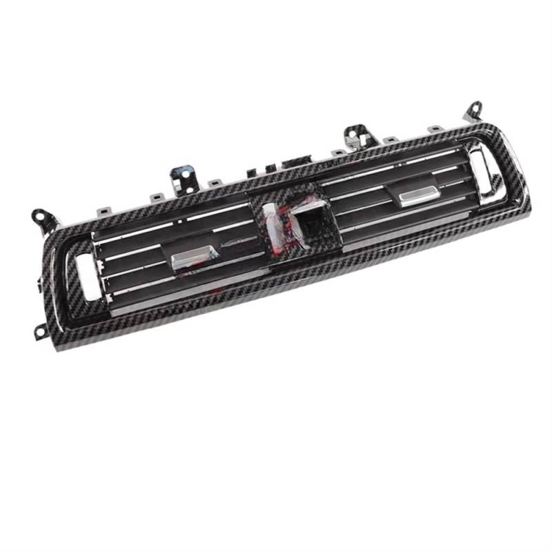 HIIAW Auto Klimaanlage Grill Für 5 Serie Für F10 Für F11 Für F18 LHD Carbon Faser Klavier Schwarz Zentrale Linke Klimaanlage Grille AC Vent Outlet Panel(Carbon Fiber-Centre) von HIIAW