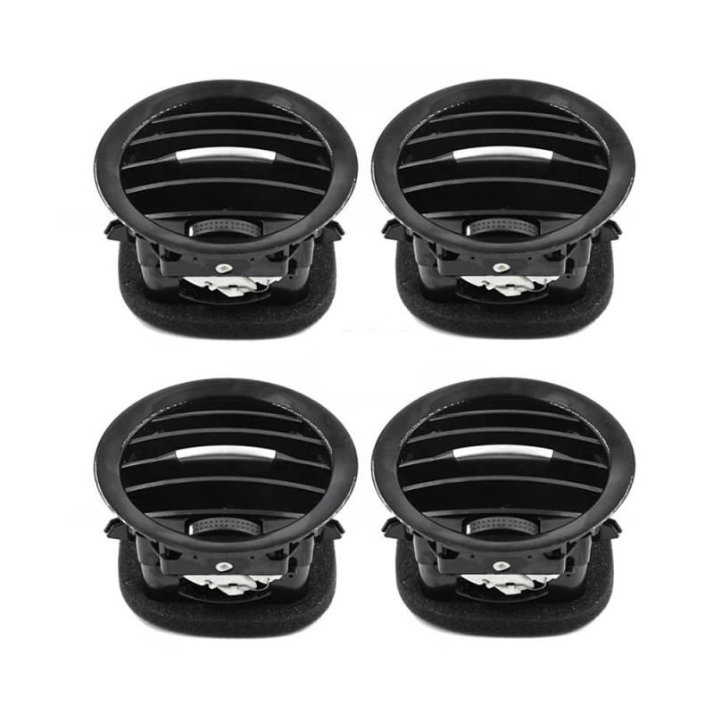 HIIAW Auto Klimaanlage Grill Für ADAM Für Corsa D Für MK3 Für Vauxhall 13417363 2201099 AC Air Vent Abdeckung Outlet Grille(4PCS Chrome) von HIIAW