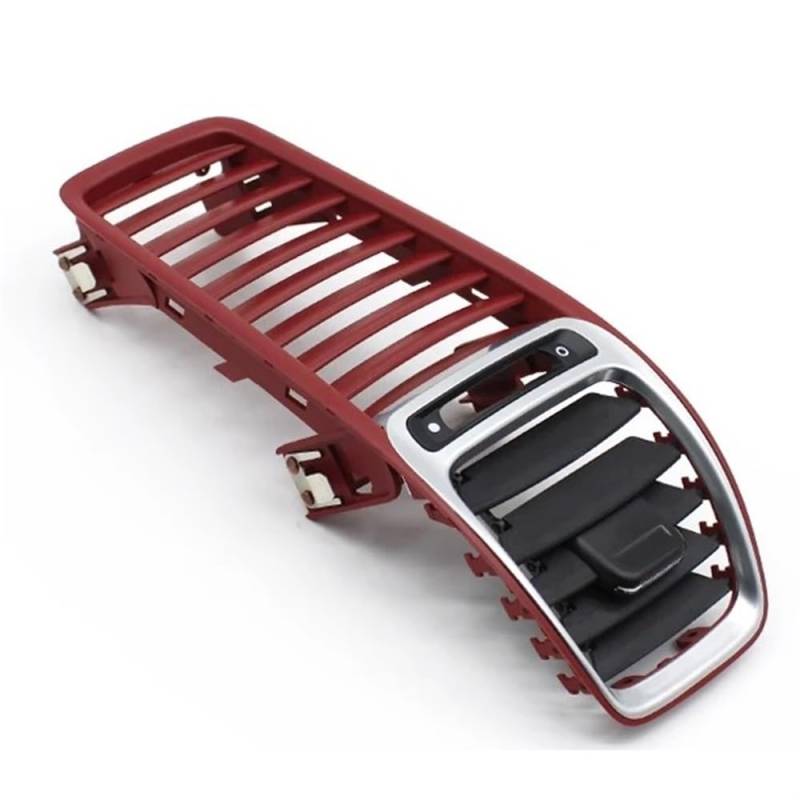 HIIAW Auto Klimaanlage Grill Für Boxster Für Cayman Für 981 2012-2016 98155213104 Auto Front Dash Air Vent AC Vent Grille Outlet Panel(Carrera red 1PC) von HIIAW