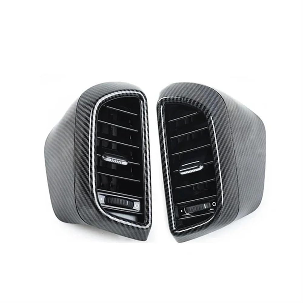 HIIAW Auto Klimaanlage Grill Für Cayenne 2011-2017 7P5819703 7P5819704 Carbon Front Klimaanlage A/C Air Vent Outlet Grille Montage Zubehör(Rear) von HIIAW