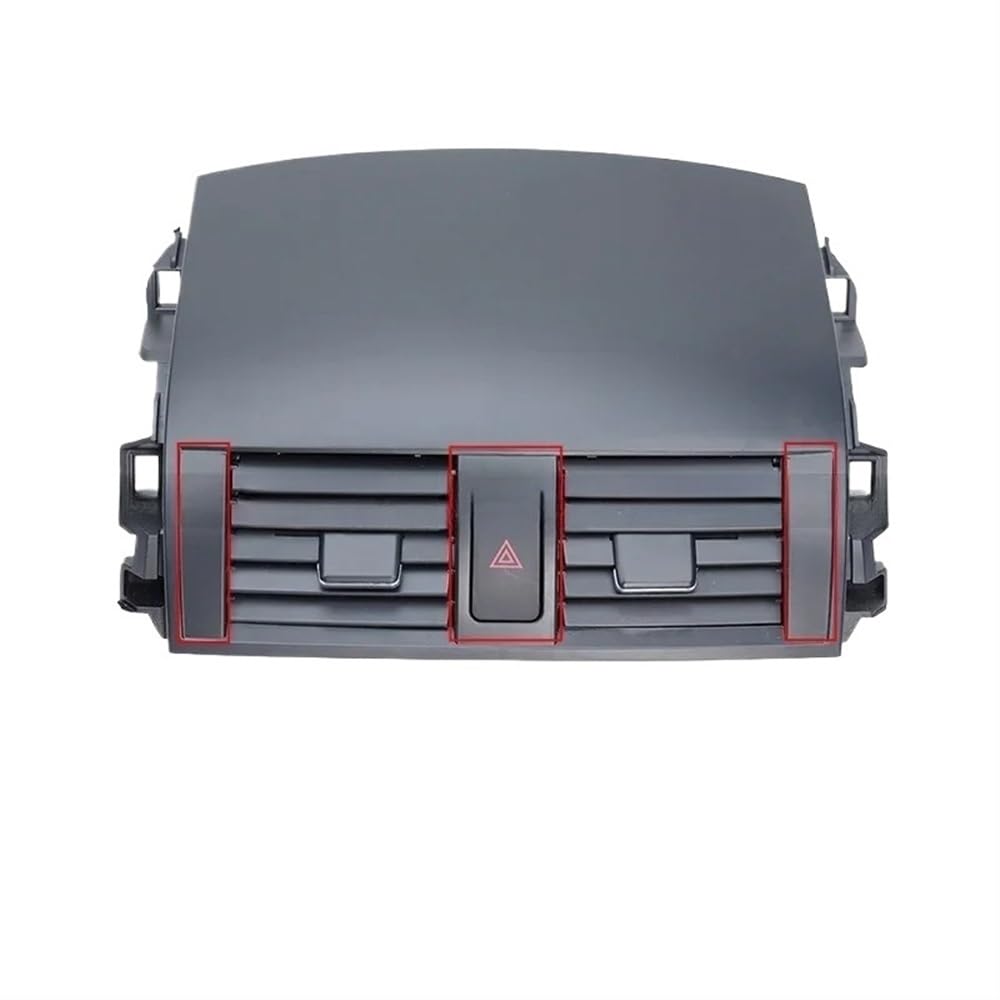 HIIAW Auto Klimaanlage Grill Für Corolla Für Altis Für E15 2007 2008 2009 2010 2011-2013 Auto AC Air Vent Outlet Panel Grille Abdeckung Klimaanlage(Lron Gray A3) von HIIAW