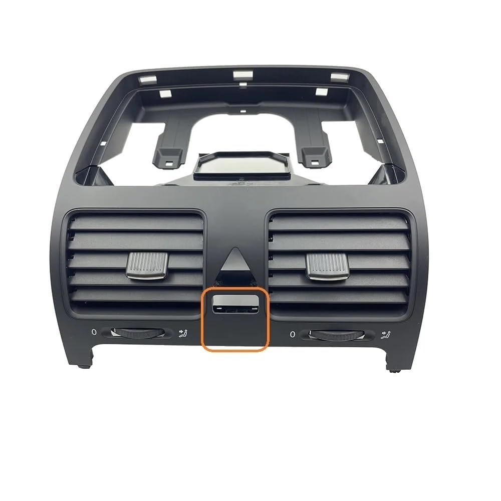 HIIAW Auto Klimaanlage Grill Für Sagitar Für MK5 Für Golf 5 Für MK5 Für Rabbit Schwarz Dash Board Klimaanlage Out Grill Fahrzeuge Air Outlet Vent(Center B) von HIIAW