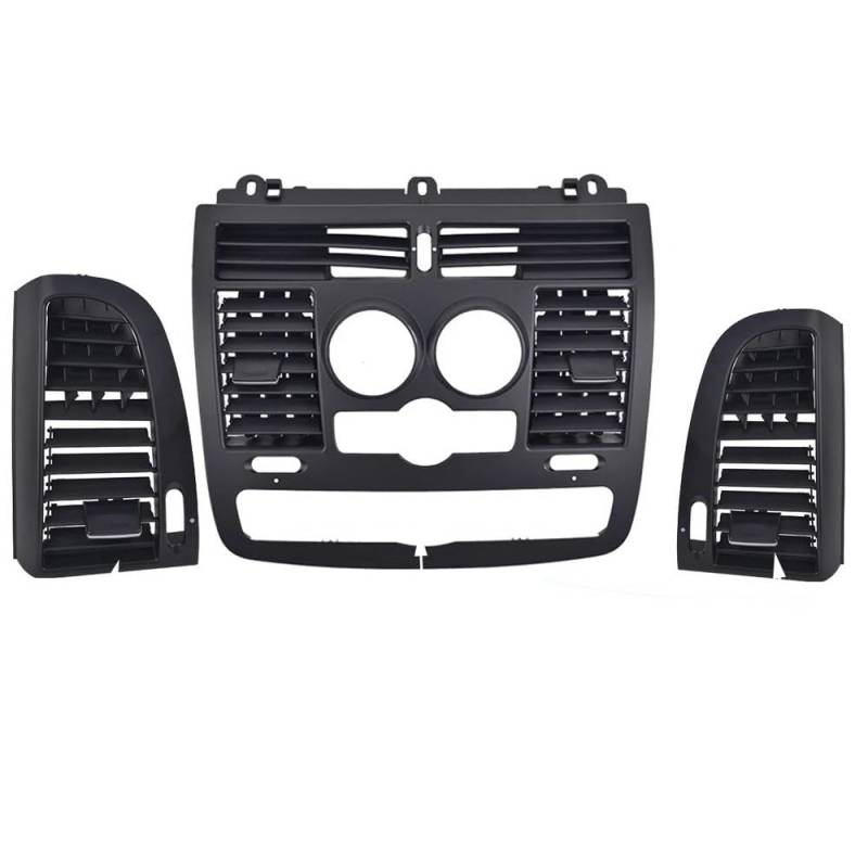 HIIAW Auto Klimaanlage Grill Für Vito Für Viano Für W636 Für W639 2004-2015 Auto AC Vent Grille Links Rechts Zentrale Air Vent Outlet Abdeckung Panel(Model A 3pcs Set) von HIIAW