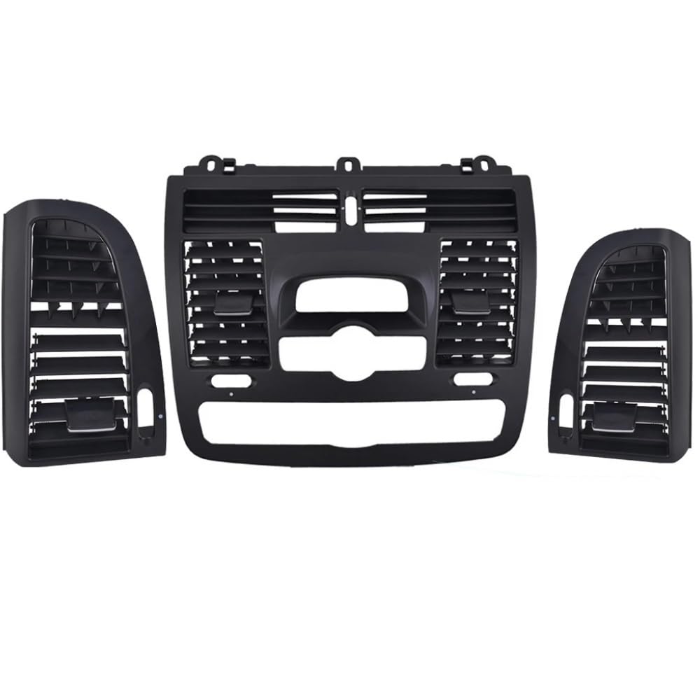 HIIAW Auto Klimaanlage Grill Für Vito Für Viano Für W636 Für W639 2004-2015 Auto AC Vent Grille Links Rechts Zentrale Air Vent Outlet Abdeckung Panel(Model B 3pcs Set) von HIIAW