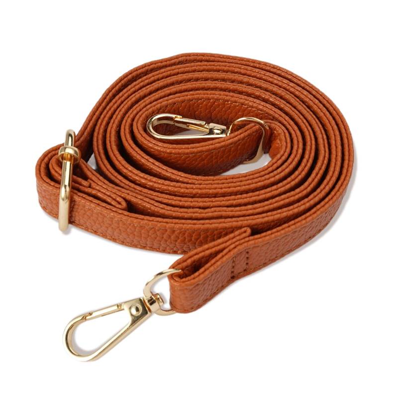 Verstellbarer Schulterriemen Leder Taschen Handtasche Gurt Band Frauen Braun- Länge verstellbar 70-130 cm - Breite 2cm, Schultergurte Gurt Riemen für Ersatz Crossbody Bag Strap Tragegurt Umhängegurt von HIKPACKER