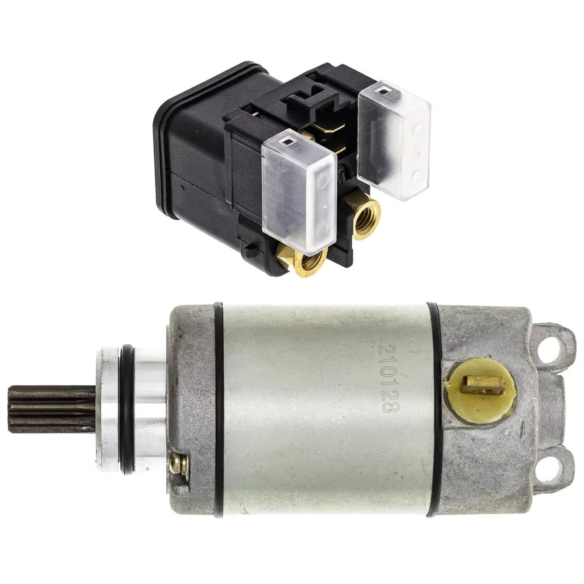 Anlasser Motor Für Offroad-Scooter WR250F WR 250 2003-2013 5UM-81890-10-00 5TJ-81940-12-00 Starter Motor Und Relais Set Motorrad Starter Motor von HILLAR