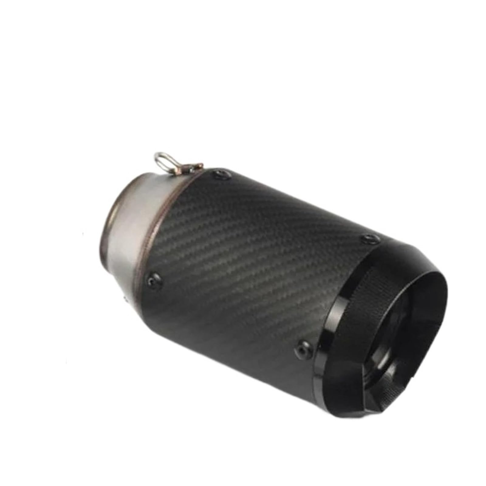 Auto Auspuffspitze Motorrad 51mm Auspuff Schalldämpfer Rohr Rohr Schweißen Adapter Auto Endrohrblenden(Black Sliver) von HILLAR