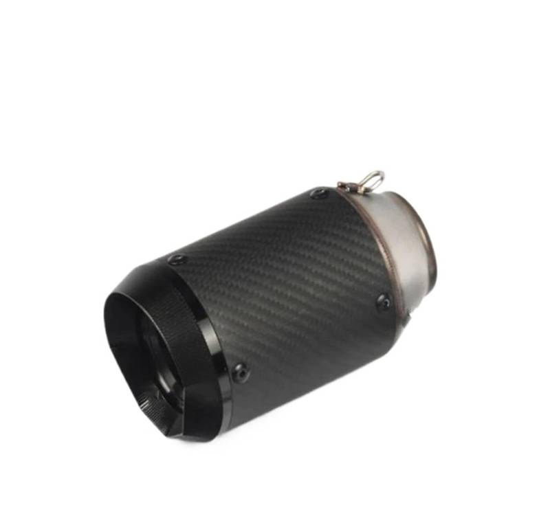 Auto Auspuffspitze Motorrad 51mm Auspuff Schalldämpfer Rohr Rohr Schweißen Adapter Auto Endrohrblenden(Schwarz) von HILLAR