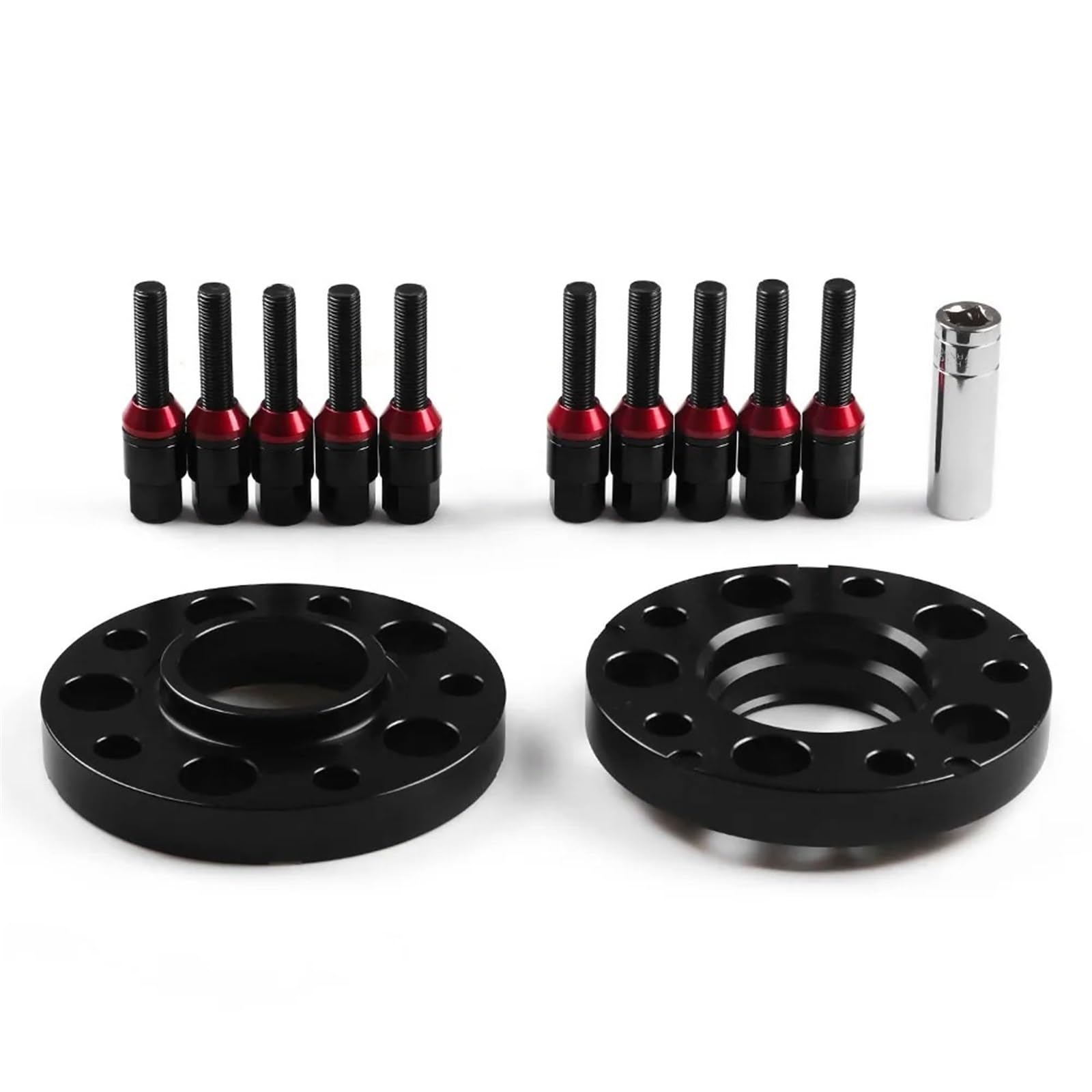 Autos Spurverbreiterungen Für E36 E46 323 325 328 335i 545i 20mm 72,56mm 5x120mm Hubcentric Spurverbreiterungen M12x1, Konische Bolzen Spurverbreiterungen(Black Bolts) von HILLAR