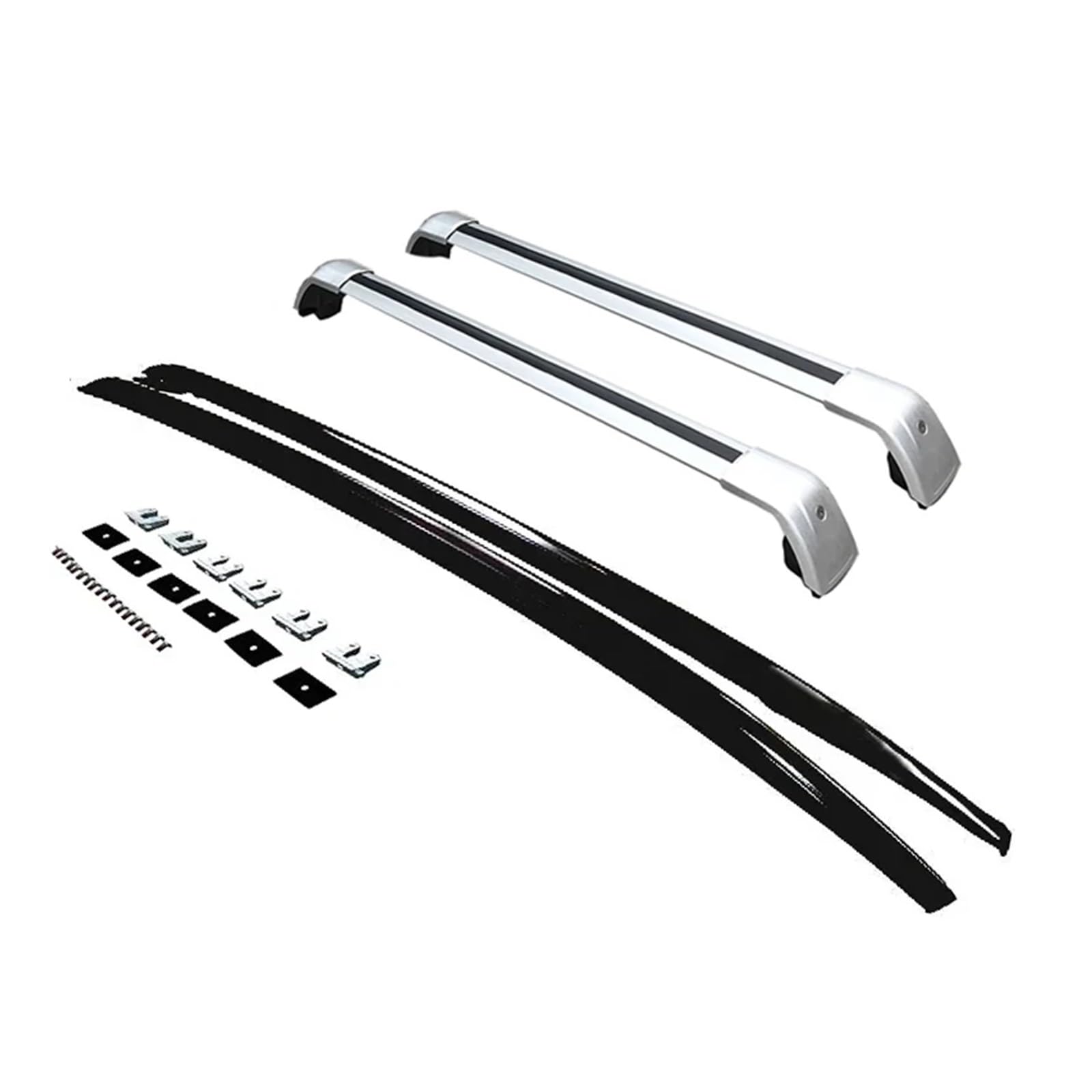 HILLAR Gepäckablage Querträger Für Mazda Für CX-30 CX30 2020-2024 Schienen Bar Gepäckträger Bars Top Cross Bar Rack Schiene Boxen Aluminium Autos Dachträger(Schwarz) von HILLAR