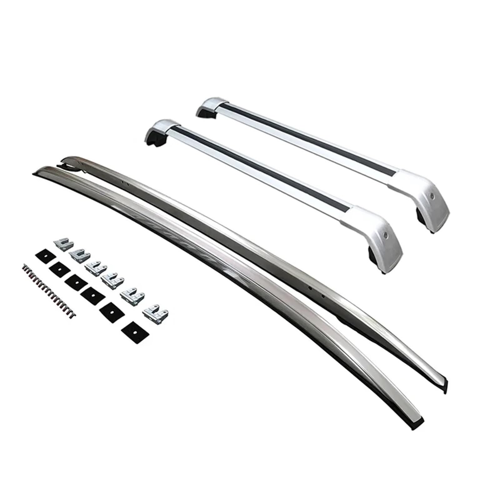 HILLAR Gepäckablage Querträger Für Mazda Für CX-30 CX30 2020-2024 Schienen Bar Gepäckträger Bars Top Cross Bar Rack Schiene Boxen Aluminium Autos Dachträger(Silver a) von HILLAR