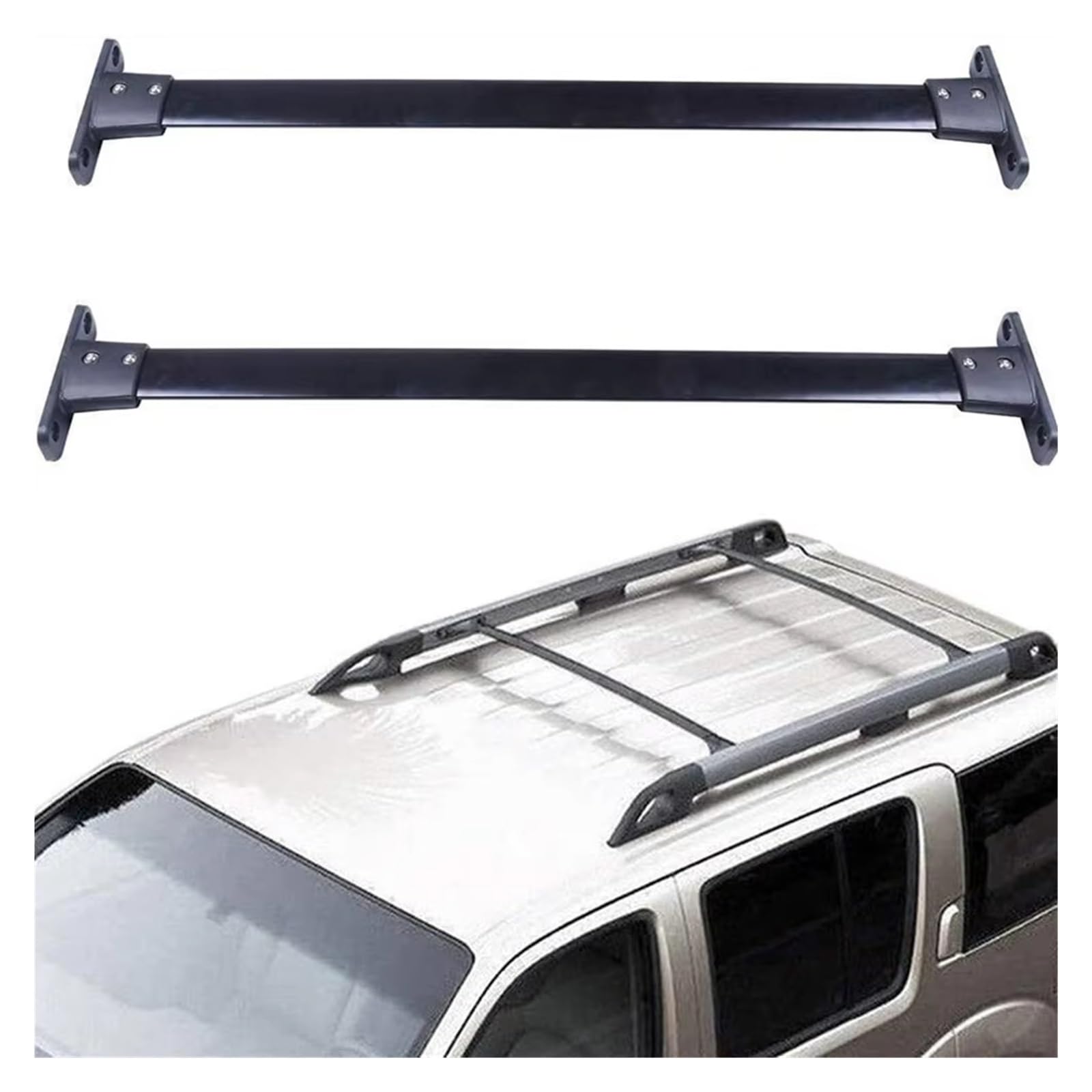 HILLAR Gepäckablage Querträger Für Nissan Für Pathfinder 2005-2012 Auto Dach Rack Aluminium Träger Dach Rack Bar Gepäck Träger Dach Für Auto Autos Dachträger von HILLAR