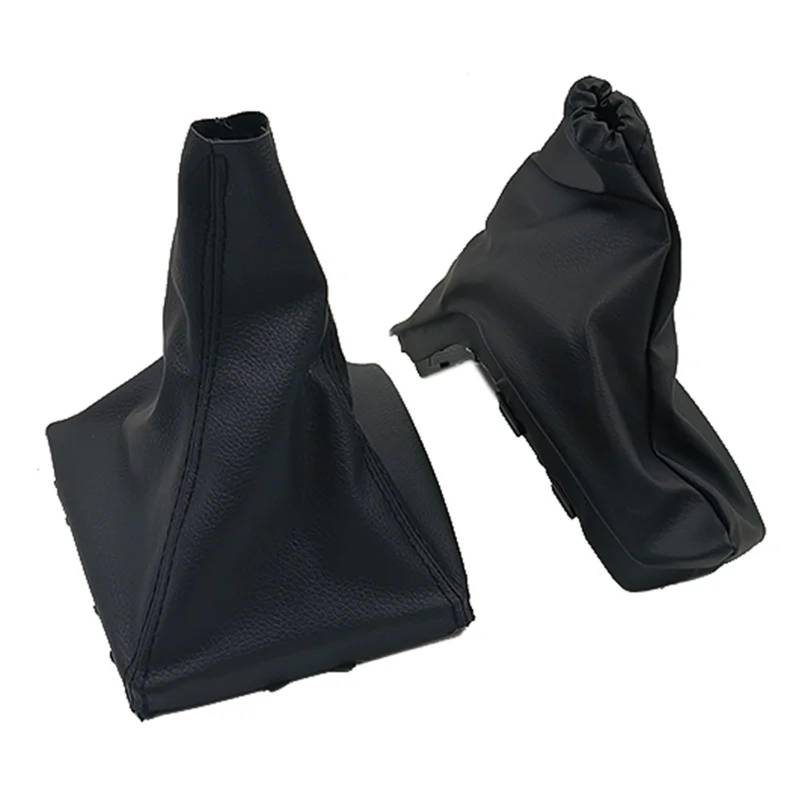 HILLAR Knauf Schaltknopf Für Vauxhall Für Opel Für Astra H 2004-2014 Ändern Schaltknauf Stiefel Handbremse Griffe Auto Anti Slip Parkplatz Hand Bremsmanschette Abdeckung Schaltmanschette(Schwarz) von HILLAR