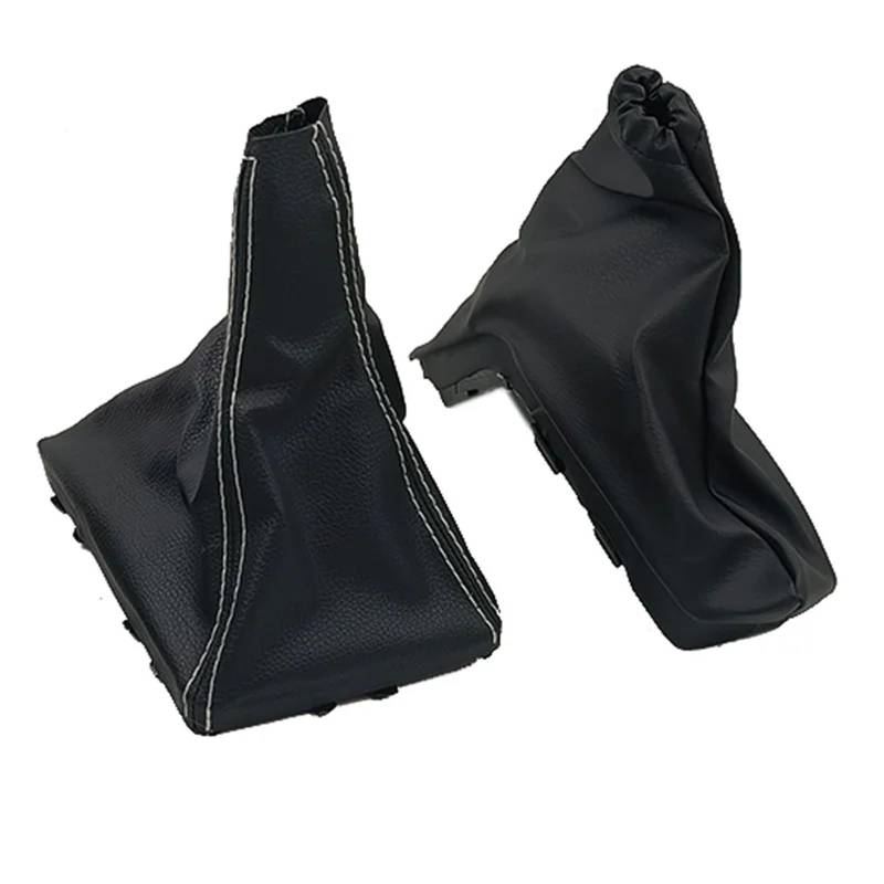 HILLAR Knauf Schaltknopf Für Vauxhall Für Opel Für Astra H 2004-2014 Ändern Schaltknauf Stiefel Handbremse Griffe Auto Anti Slip Parkplatz Hand Bremsmanschette Abdeckung Schaltmanschette(Weiß) von HILLAR