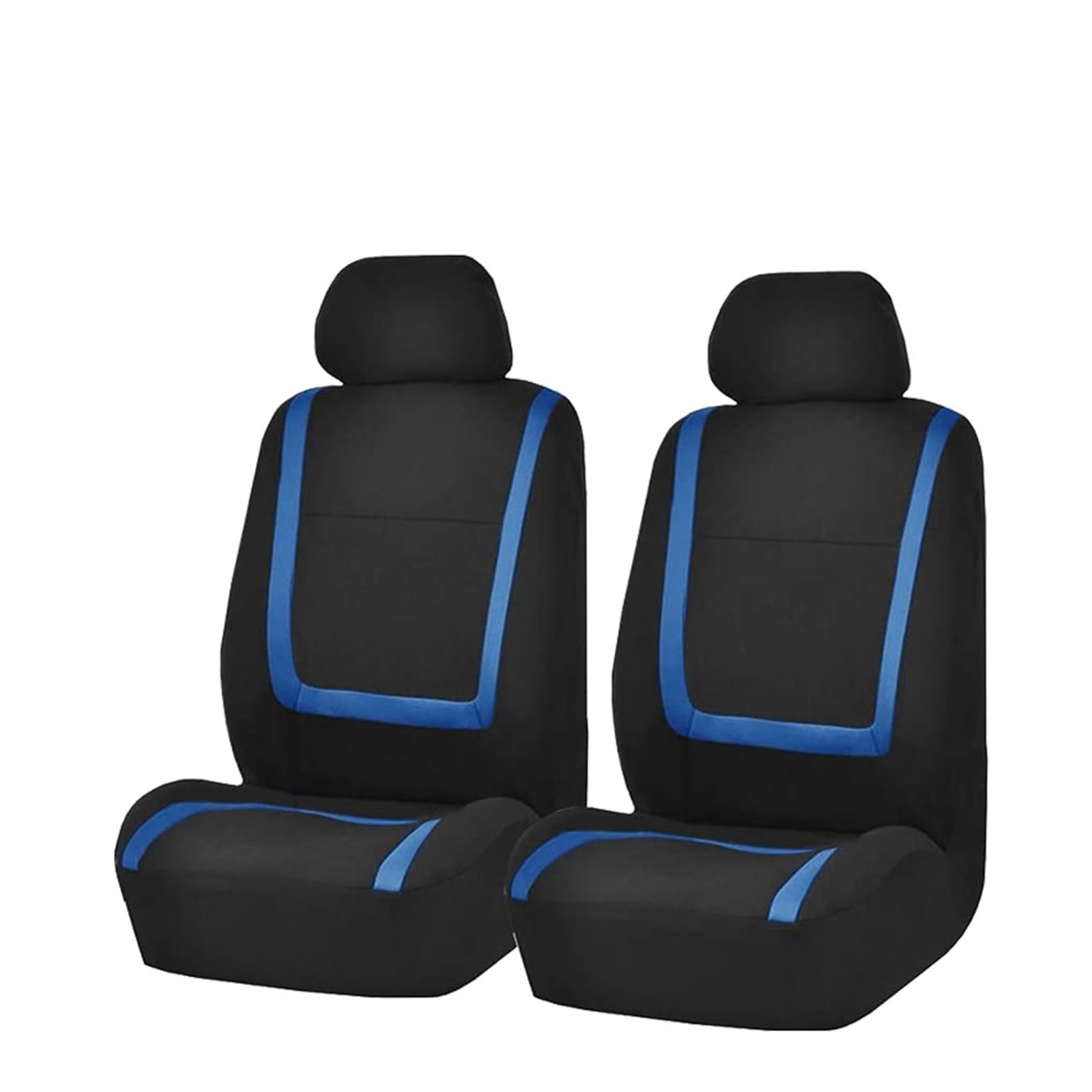 HILLAR Sitzbezüge Auto Einzigartiger Flachstoff-Autositzbezug, Innenzubehör, Universeller Autositzbezug Auto-Sitzbezüge(Blue Front Covers) von HILLAR