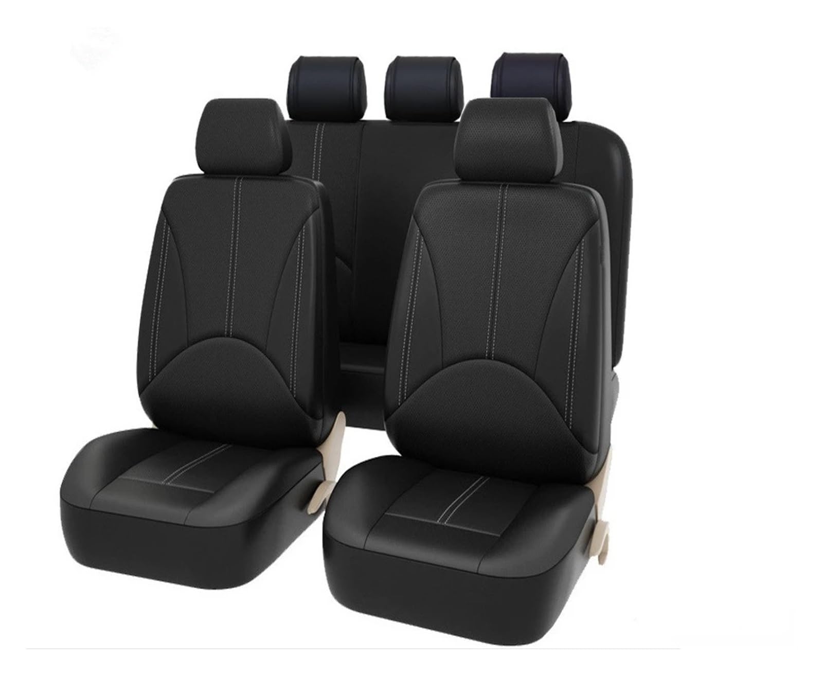 HILLAR Sitzbezüge Auto Für Accord Für Stadt Für Civic Für CRV Für CRZ Für Elysion Für Fit Für Jade 4/9 Sitze PU Leder Auto Sitzbezüge Auto-Sitzbezüge(9pcs a) von HILLAR