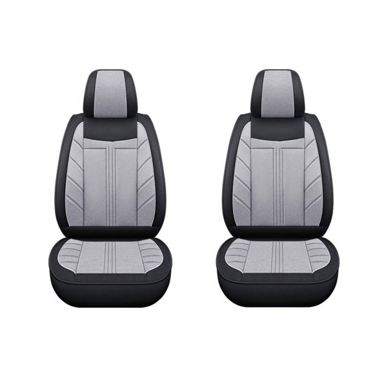 HILLAR Sitzbezüge Auto Für CRV Für Civic Für Accord 2003 2007 Tragen Beständig Innen Frau Universal Flachs Auto Sitz Abdeckung Auto-Sitzbezüge(2Pcs-Gray) von HILLAR