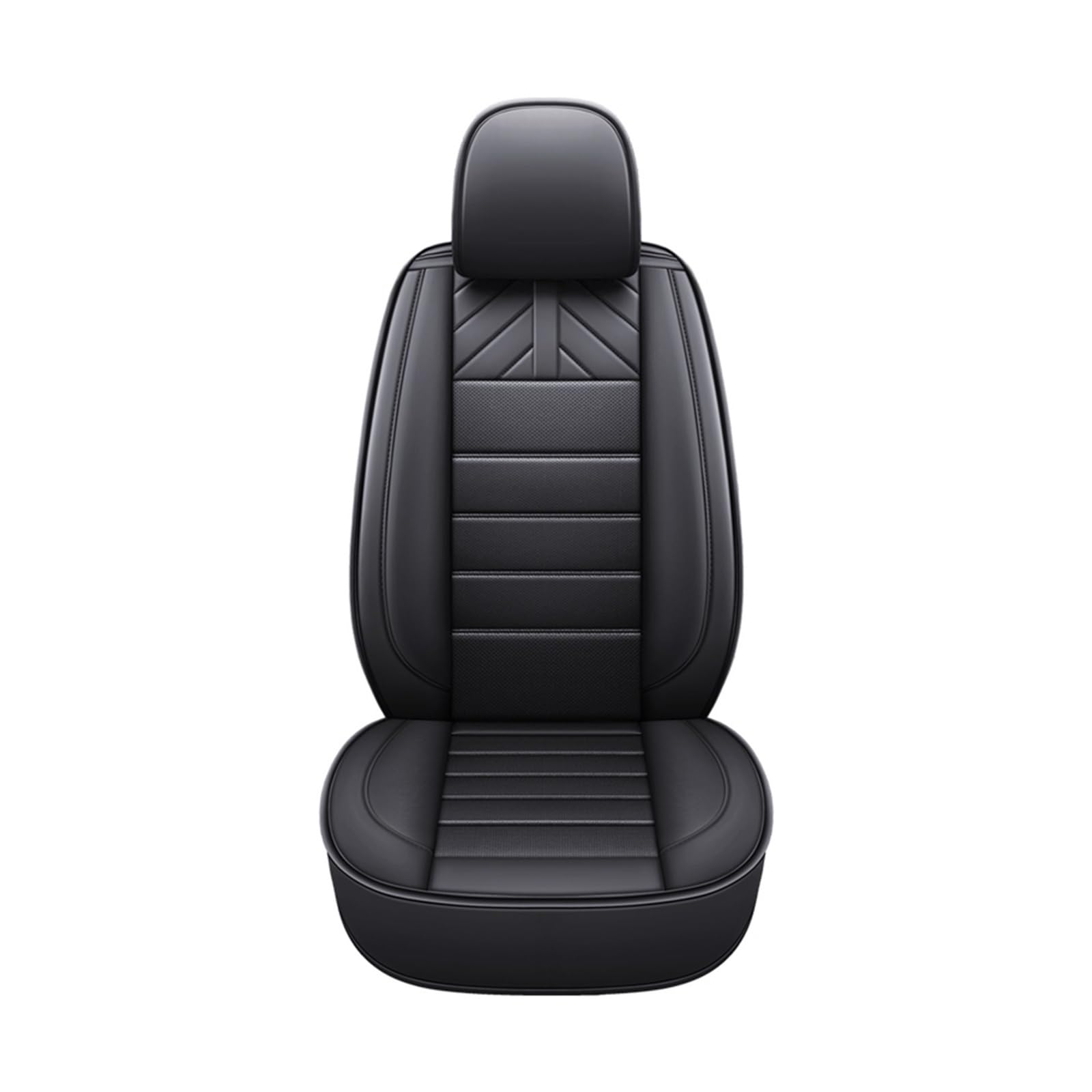 HILLAR Sitzbezüge Auto Für Chery Für Tiggo 7 8 Pro Für Max Für Arrize 3x4 5 Auto Sitz Abdeckung Universelle wasserdichte Leder Auto Innen Zubehör Auto-Sitzbezüge(1Pcs-Black) von HILLAR