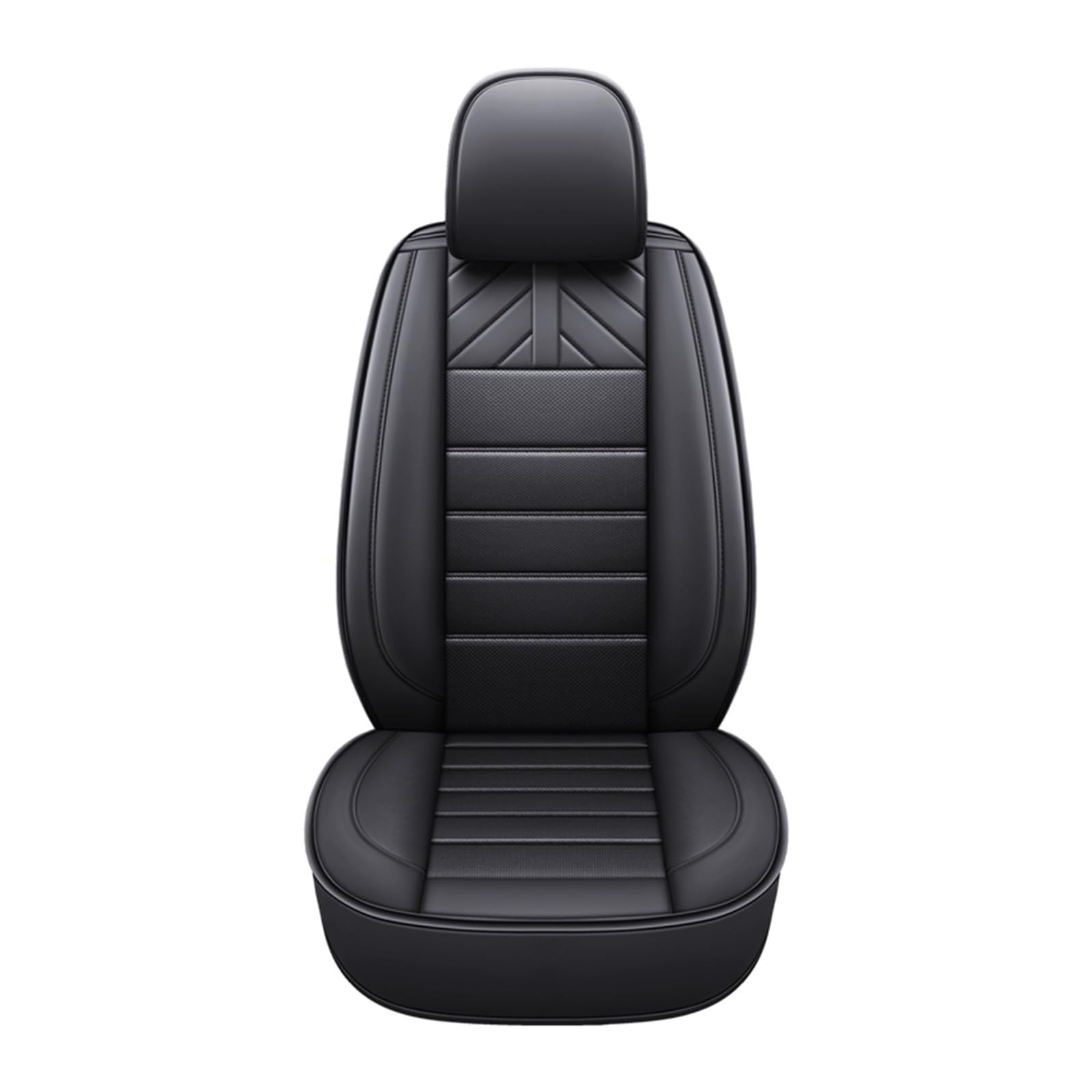 HILLAR Sitzbezüge Auto Für Chevrolet Für Cruze Für Captiva Für Sonic Für Sail Für Onix Für Lova Für Trax Universelle wasserdichte Leder Auto Sitz Abdeckung Auto-Sitzbezüge(1 Piece-Black) von HILLAR