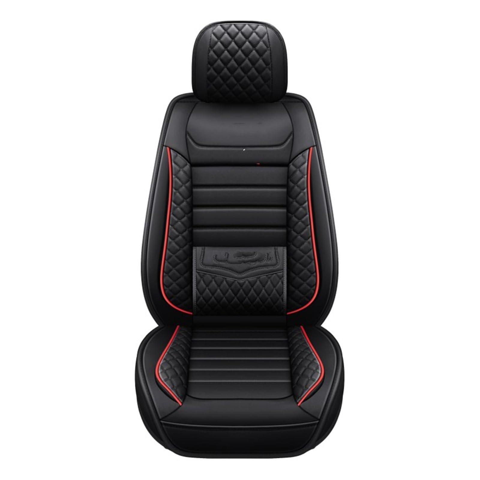 HILLAR Sitzbezüge Auto Für DS Für Citroen C3 Für Berlingo Für Aircross C4 Für Kaktus Für Picasso C5 Auto Sitz Abdeckung Universal Auto Leder Zubehör Auto-Sitzbezüge(1Pcs-Black) von HILLAR