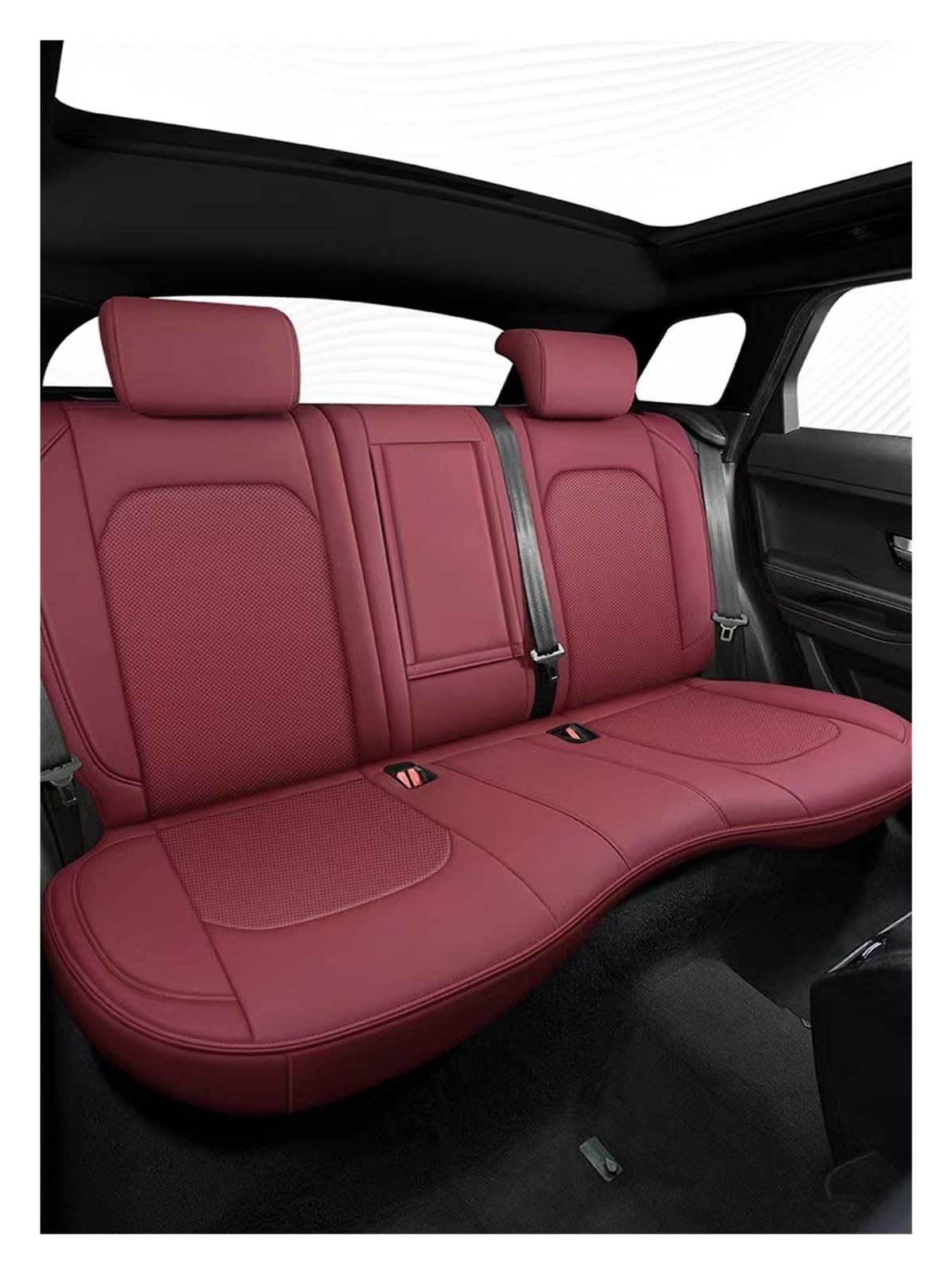 HILLAR Sitzbezüge Auto Für Dodge Für Journey Für Challenger Auto Sitzbezug Zubehör Auto Innen Schutz Kissen Auto-Sitzbezüge(Rear seat a) von HILLAR