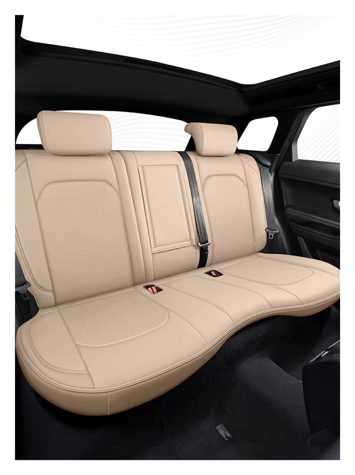 HILLAR Sitzbezüge Auto Für Dodge Für Journey Für Challenger Auto Sitzbezug Zubehör Auto Innen Schutz Kissen Auto-Sitzbezüge(Rear seat f) von HILLAR