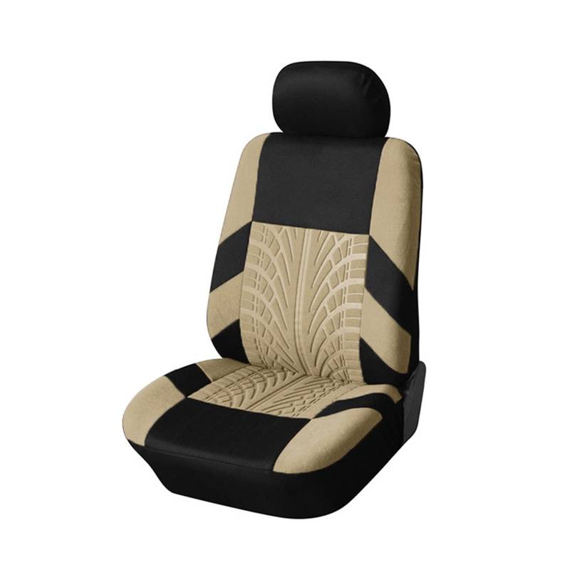 HILLAR Sitzbezüge Auto Für Golf 4 Autositzbezüge Set Car Organizer Universal Die meisten Autos Auto-Sitzbezüge(Beige Single) von HILLAR