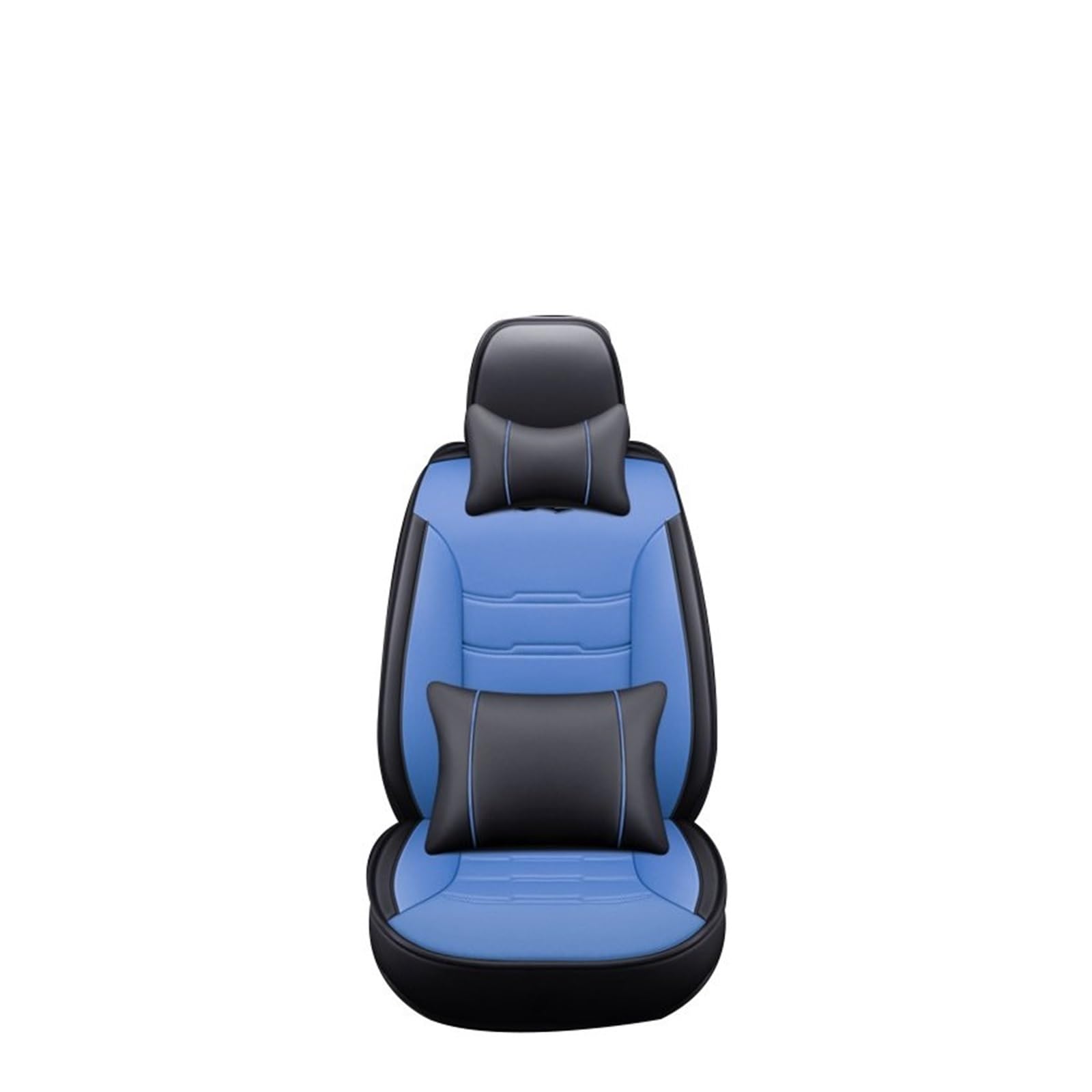 HILLAR Sitzbezüge Auto Für Great Für Wall M4 Für Haval H6 Für Coupe H5H3H2M2 Für Tengyi C30 Vollständige Abdeckung Universal Auto Leder Sitzbezug Auto-Sitzbezüge(Black Blue Pillow) von HILLAR