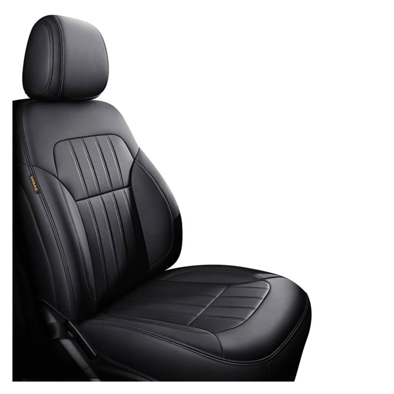 HILLAR Sitzbezüge Auto Für Hyundai Für Tucson 2022 I30 Ix35 I40 Für Kona Für Coupe Für Sonata Für Santafe Für Accent Auto Sitzbezüge Leder Auto-Sitzbezüge(1Pcs-Black) von HILLAR