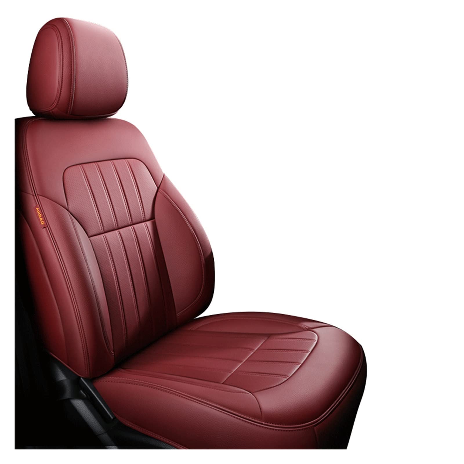 HILLAR Sitzbezüge Auto Für Hyundai Für Tucson 2022 I30 Ix35 I40 Für Kona Für Coupe Für Sonata Für Santafe Für Accent Auto Sitzbezüge Leder Auto-Sitzbezüge(1Pcs-Wine Red) von HILLAR