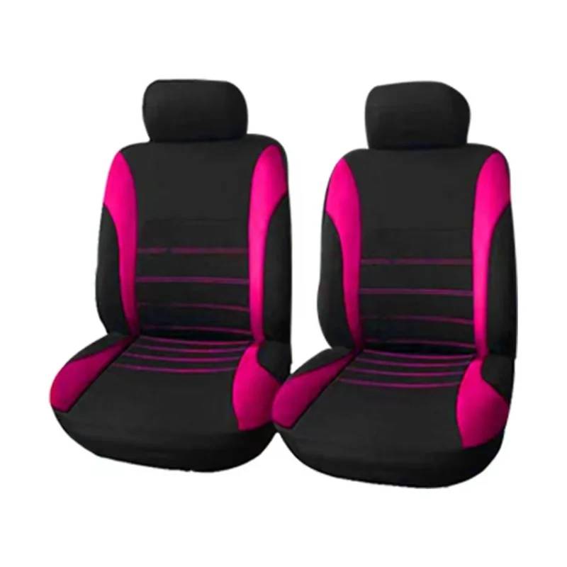 HILLAR Sitzbezüge Auto Für KIA Für Rio Für NIRO K3 K5 Für Soul Für Ceed Für Cerato Für Forte Für Sportage Auto Sitz Abdeckung Stoff Sitz Schutz Auto-Sitzbezüge(2seat-pink) von HILLAR