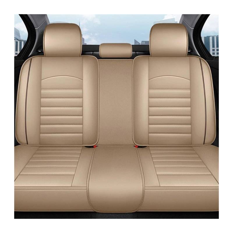 HILLAR Sitzbezüge Auto Für KIA für Sportage für Optima für Rio für NIRO für Soul für Ceed für Cerato All Inclusive Auto-Ledersitzbezug Auto-Sitzbezüge(Rear seat Cover D) von HILLAR