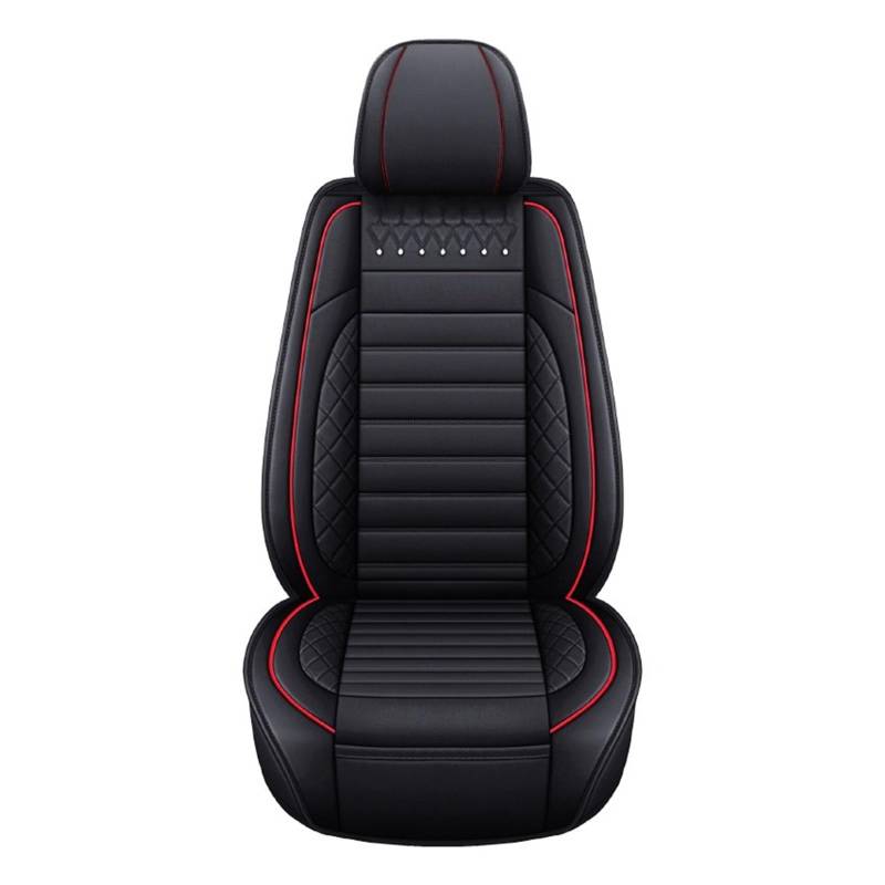 HILLAR Sitzbezüge Auto Für Kia Für Sportage Für Rio 3 Für Cerato Für Optima Für Carens Für Sorento Für Stinger Für Line Auto Sitzbezug Leder Auto-Sitzbezüge(1Pcs-Balck) von HILLAR