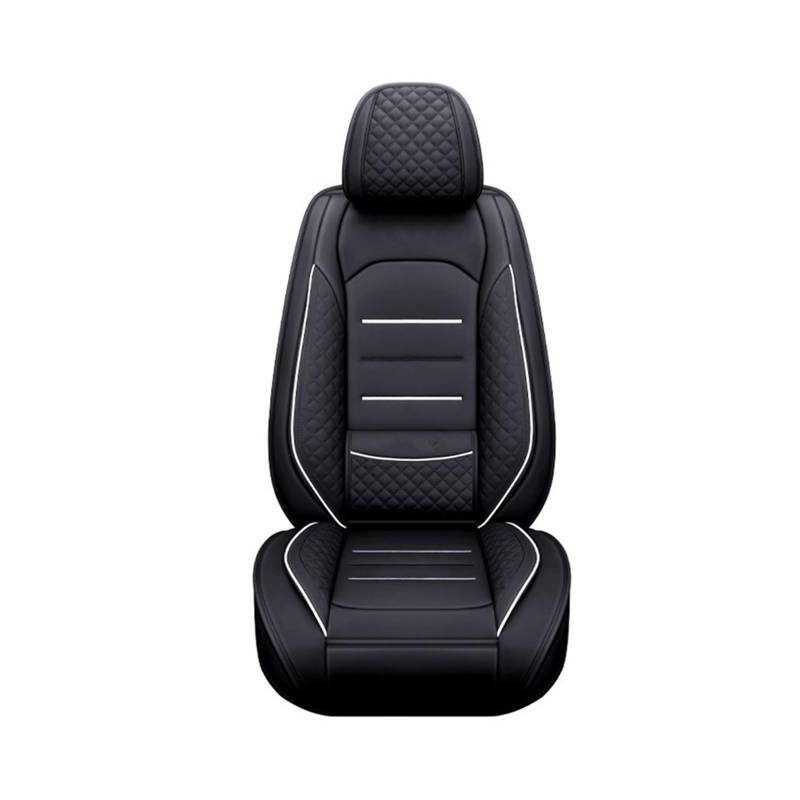 HILLAR Sitzbezüge Auto Für Mazda 3 Bk 6 Gg 6 Gh Cx3 Gj 626 Für Demio 323 Cx5 Cx7 Cx9 Cx8 Cx30 Auto Sitzbezug Universal Leder Auto-Sitzbezüge(1Pcs-Black) von HILLAR