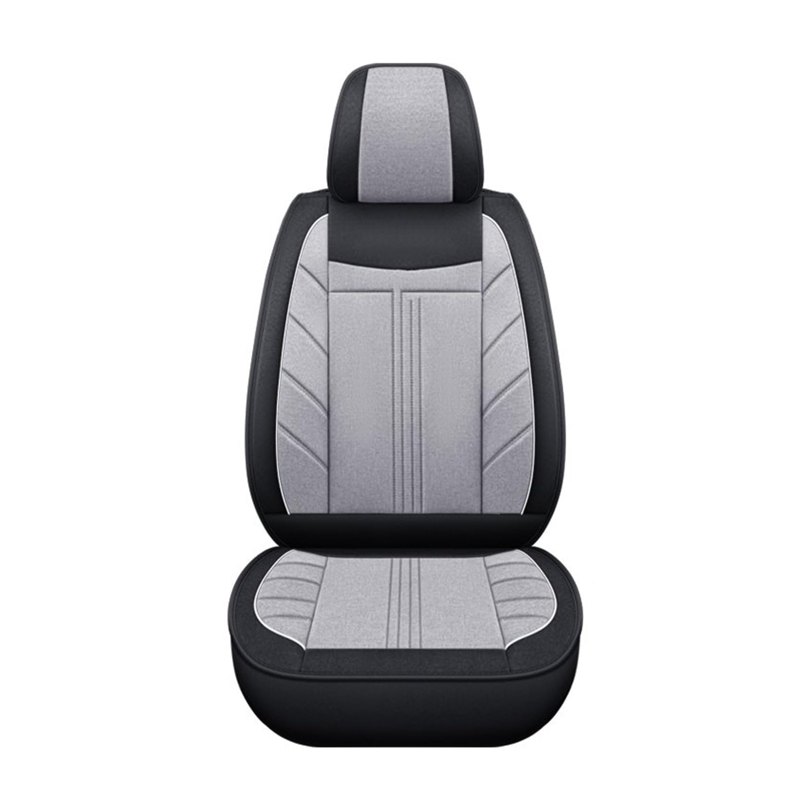 HILLAR Sitzbezüge Auto Für Mg Zs Ev Für Mulan Hs 5 Tragen Beständig Atmungsaktive Innen Frau Universal Flachs Auto Sitz Abdeckung Auto-Sitzbezüge(1 Piece-Gray) von HILLAR