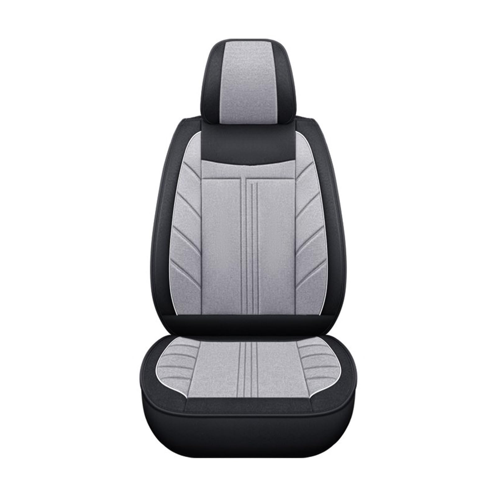 HILLAR Sitzbezüge Auto Für Opel Für Corsa D Für Insignia Für Vectra C Für Zafira B Für Astra KH Auto Zubehör Universal Flachs Auto Sitz Abdeckung Auto-Sitzbezüge(Balck Beige) von HILLAR